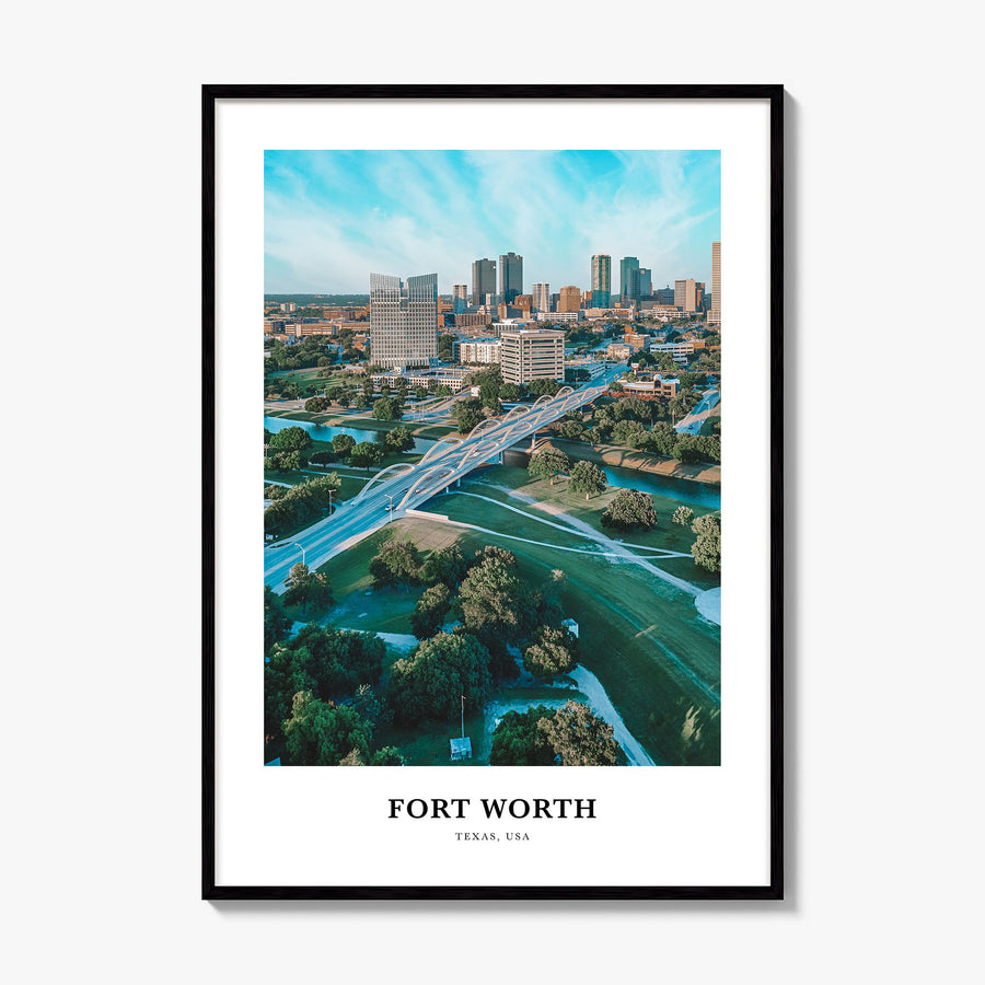 Fort Worth Classic No 2 Poster, framed poster mockup