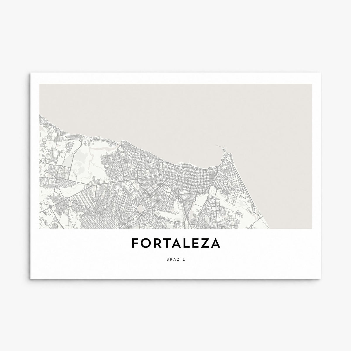 Fortaleza Map Poster, print only (unframed)