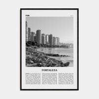 Fortaleza Poster Black Wood / 8x12 in Nbourhood Travel B&W Poster