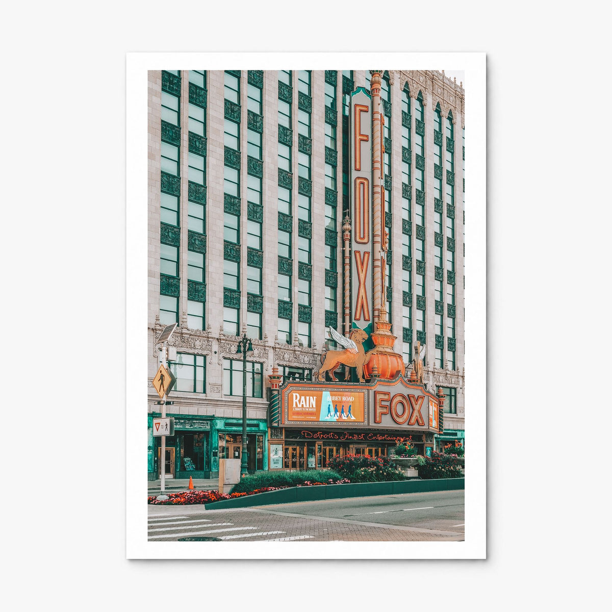 Fox Theater Photo Poster, print only (unframed), white border