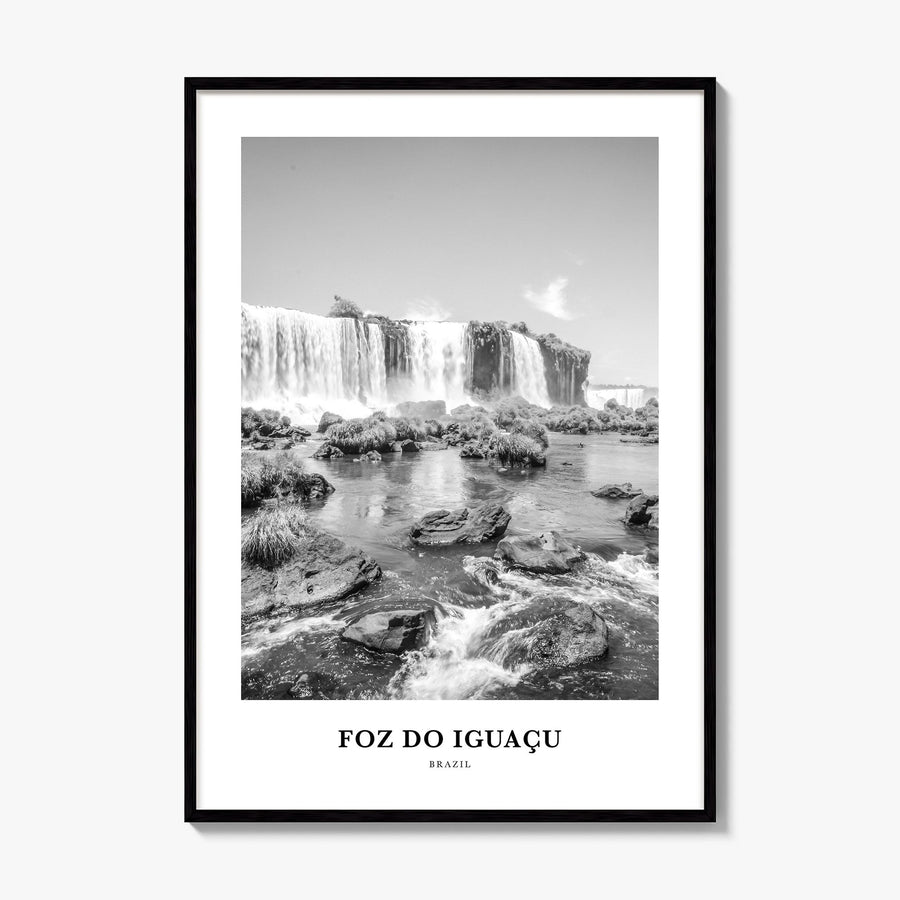 Foz do Iguaçu Classic Poster, framed poster mockup