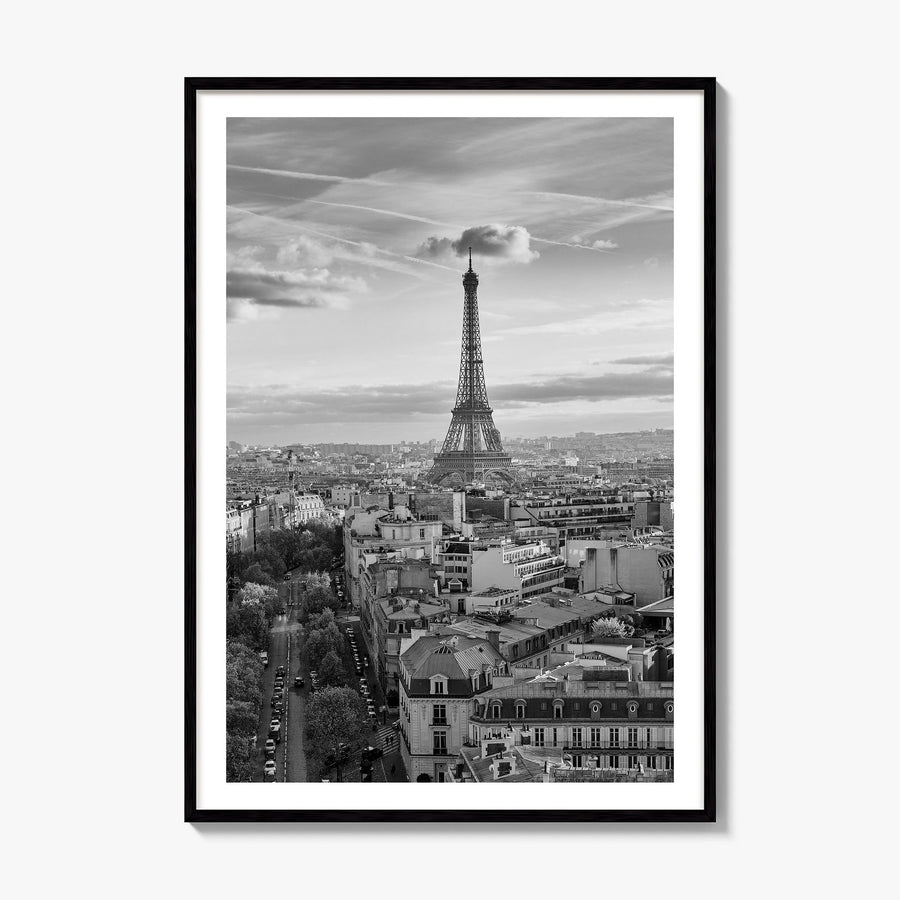 France Photo Poster, framed poster mockup, white border