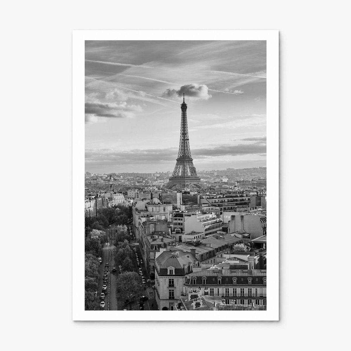 France Photo Poster, print only (unframed), white border