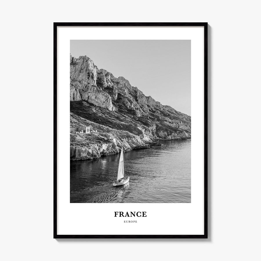 France Classic No 1 Poster, framed poster mockup
