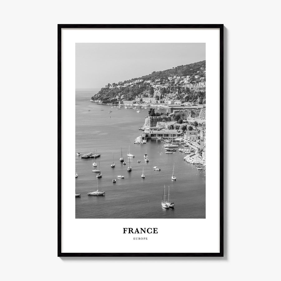 France Classic No 2 Poster, framed poster mockup