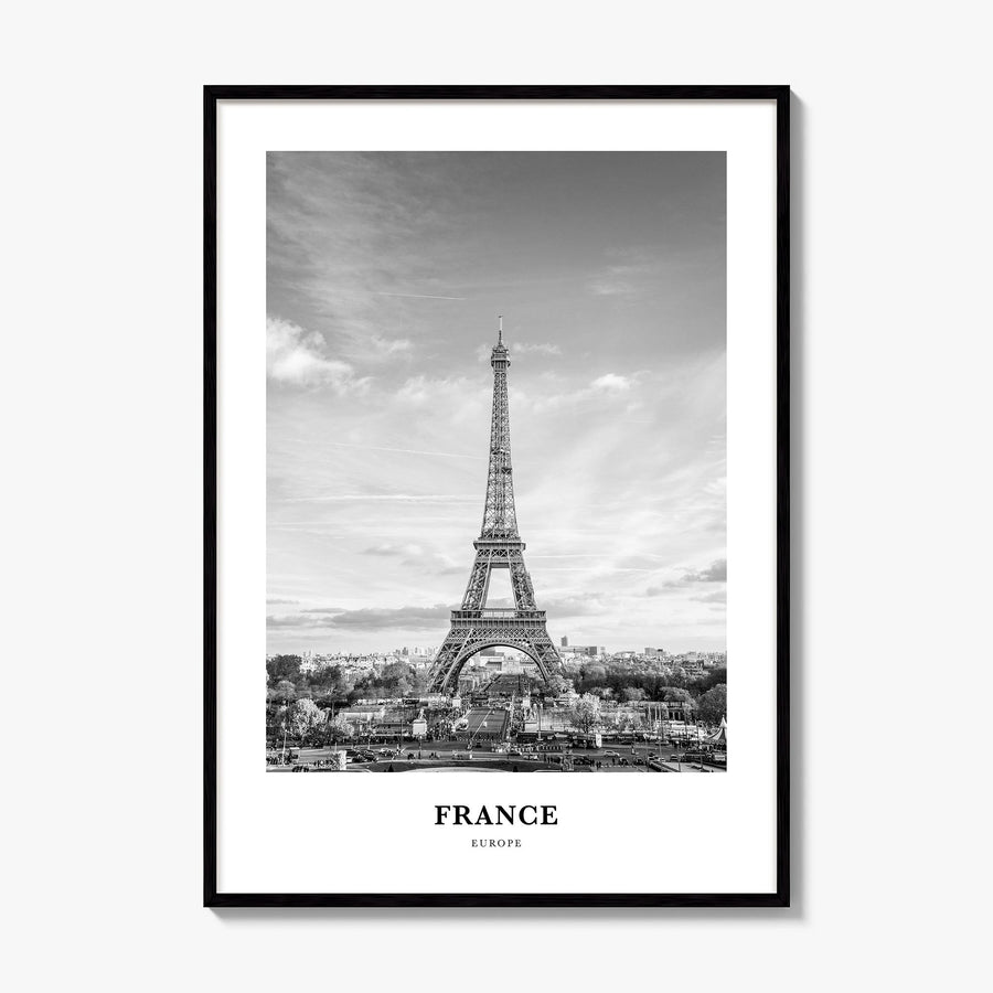 France Classic No 3 Poster, framed poster mockup