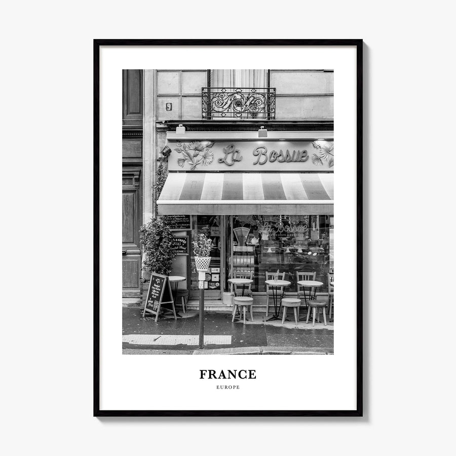 France Classic No 4 Poster, framed poster mockup