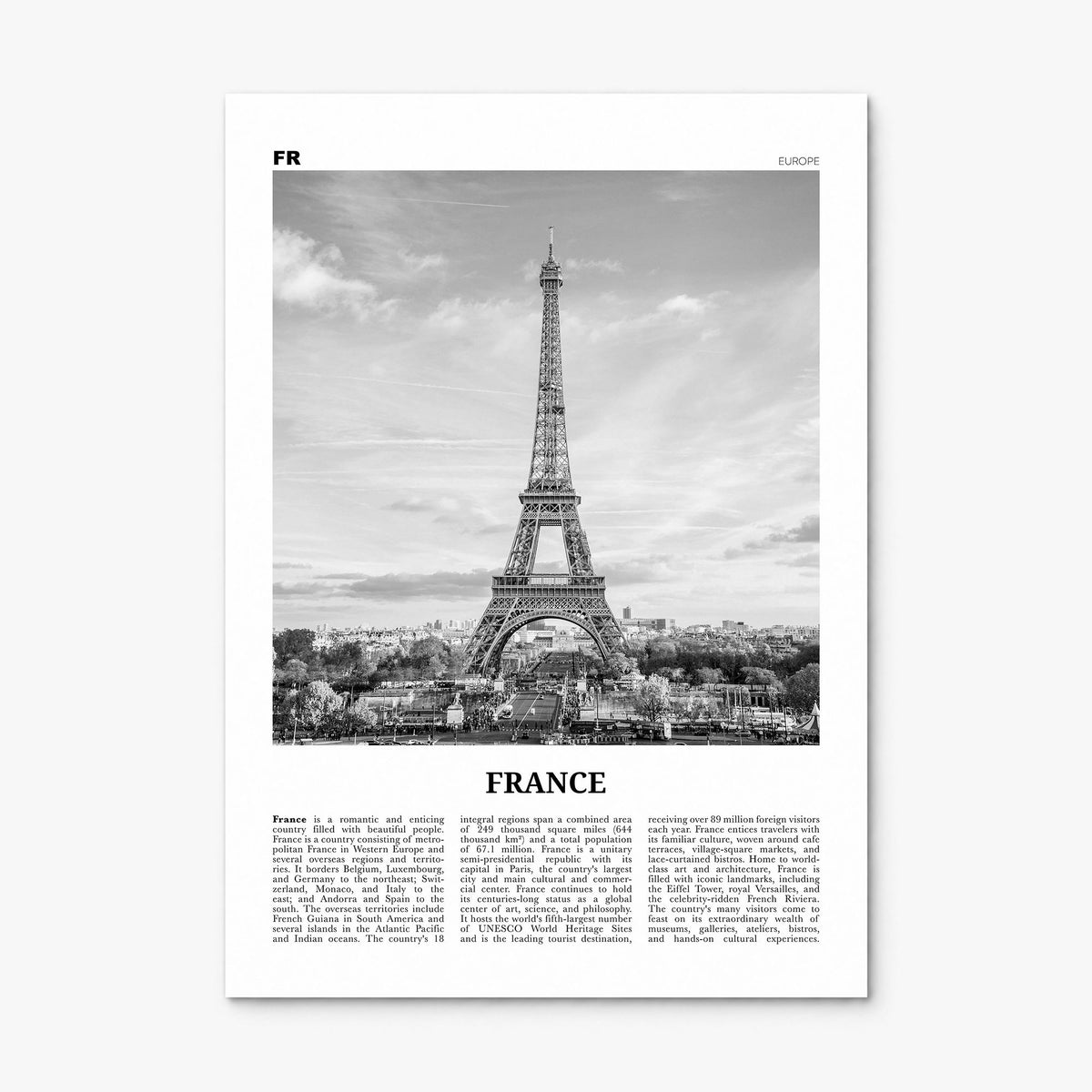 France Newspaper No 1 Poster, print only (unframed)