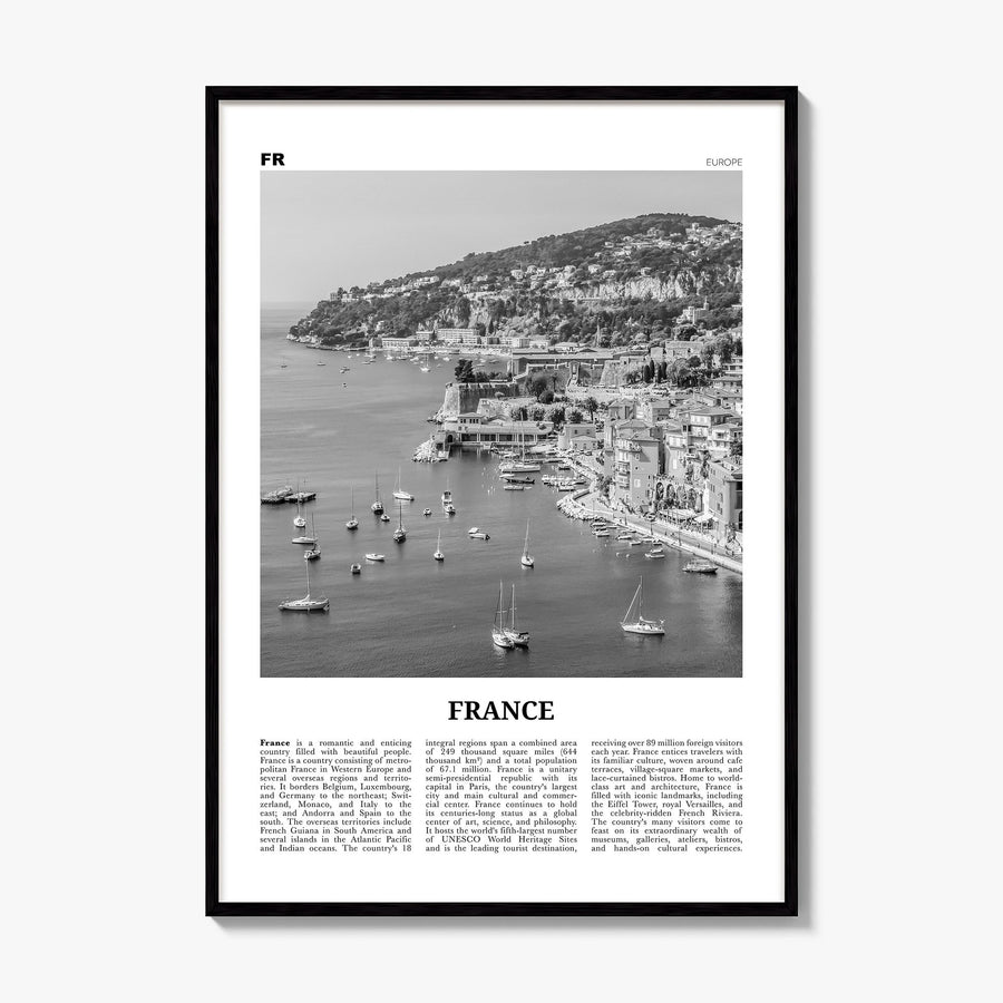 France Newspaper No 3 Poster, framed poster mockup