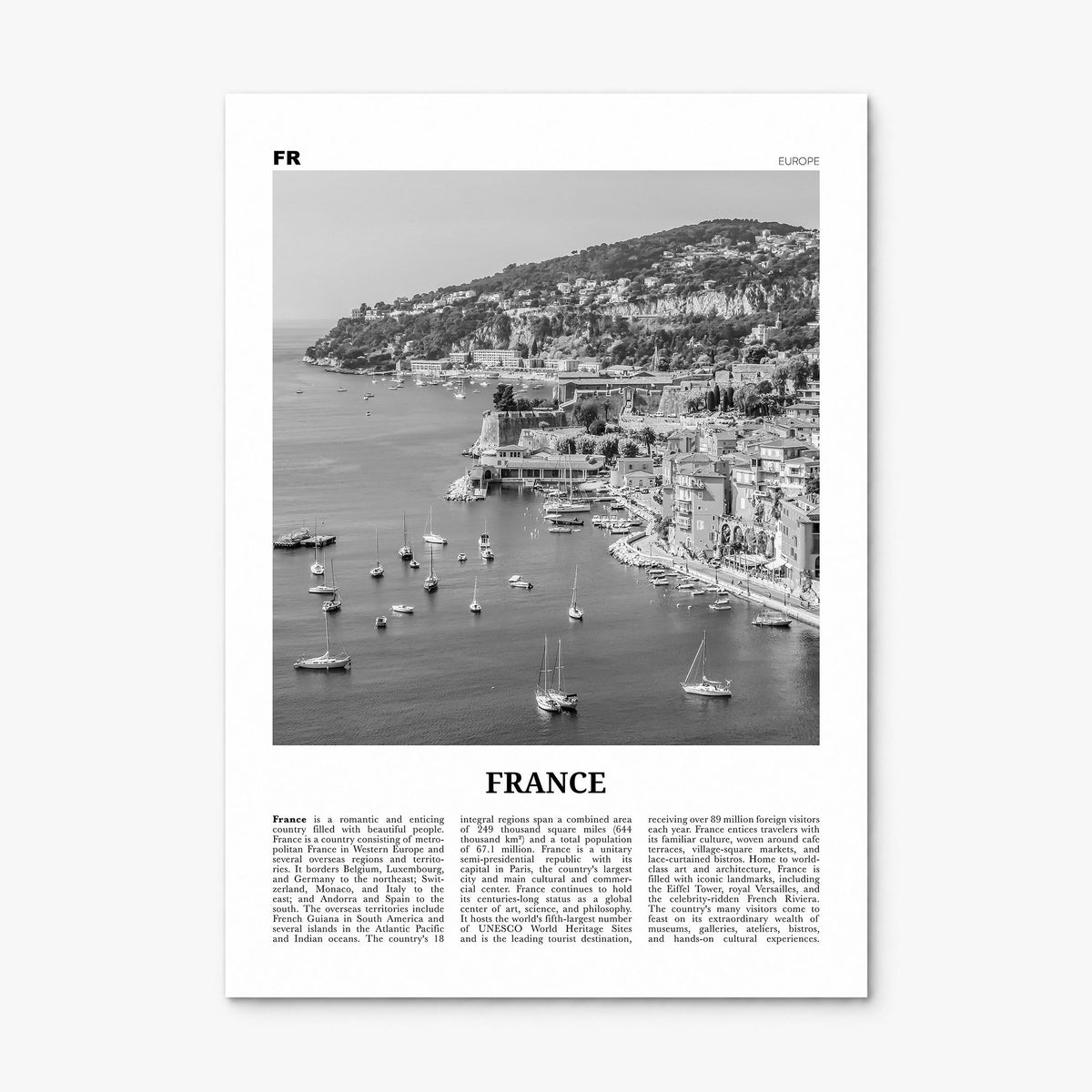 France Newspaper No 3 Poster, print only (unframed)