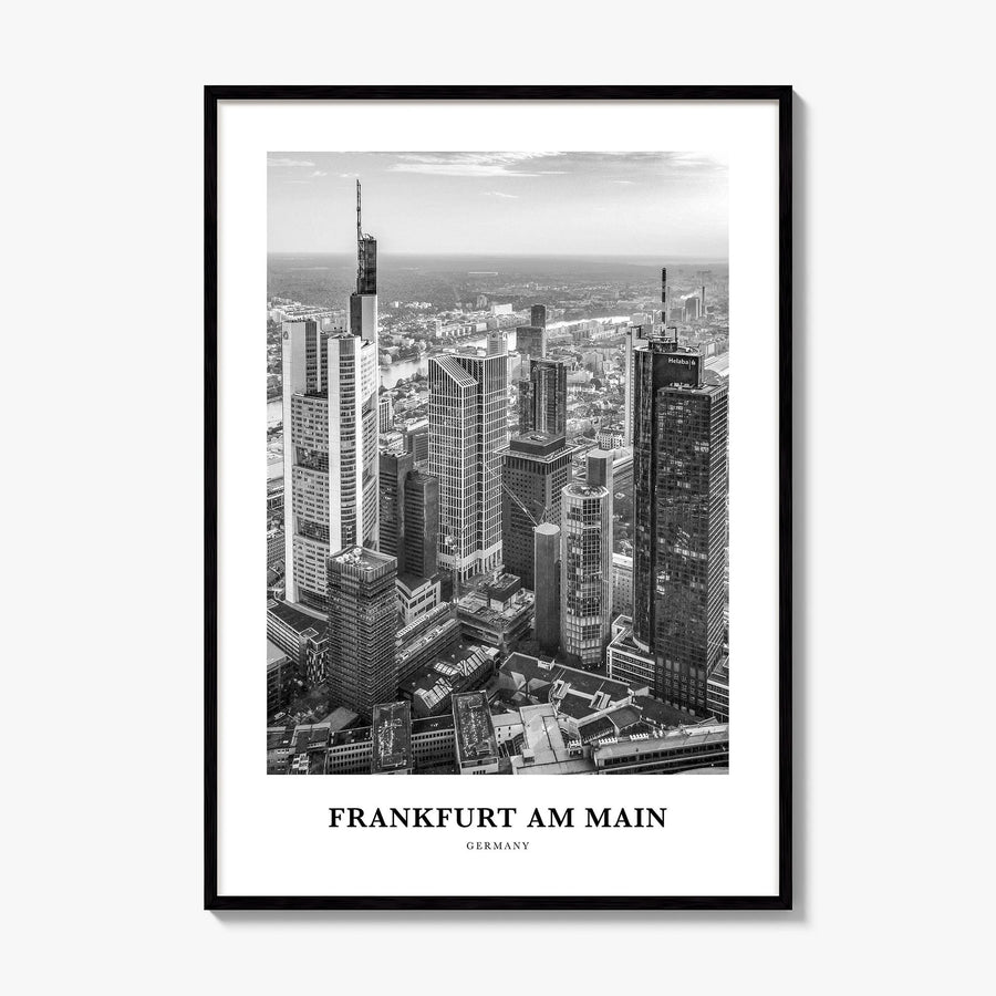 Frankfurt am Main Classic Poster, framed poster mockup