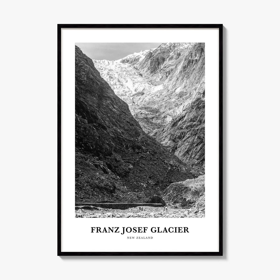 Franz Josef Glacier Classic Poster, framed poster mockup
