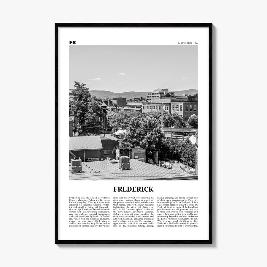 Frederick Newspaper Poster, framed poster mockup