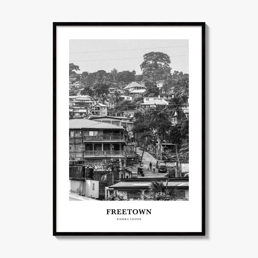 Freetown Classic Poster, framed poster mockup