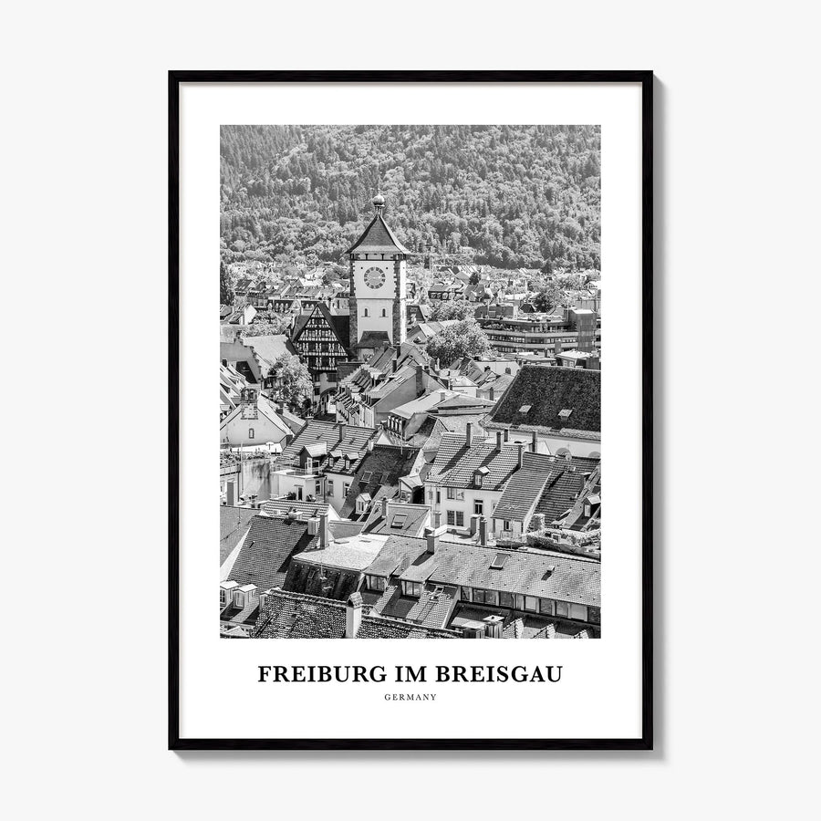 Freiburg im Breisgau Classic Poster, framed poster mockup