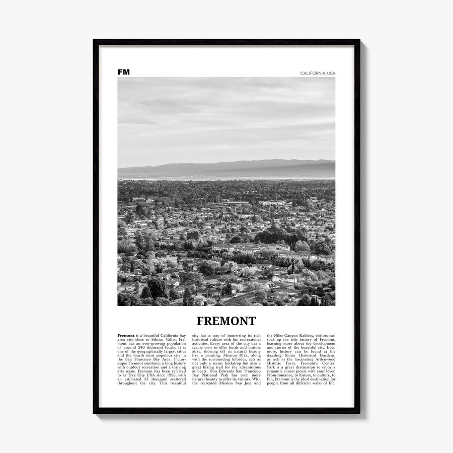 Fremont Newspaper Poster, framed poster mockup