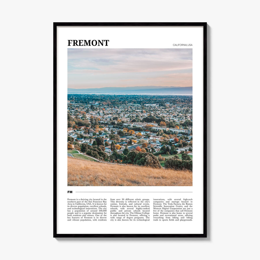 Fremont Travel Poster, framed poster mockup