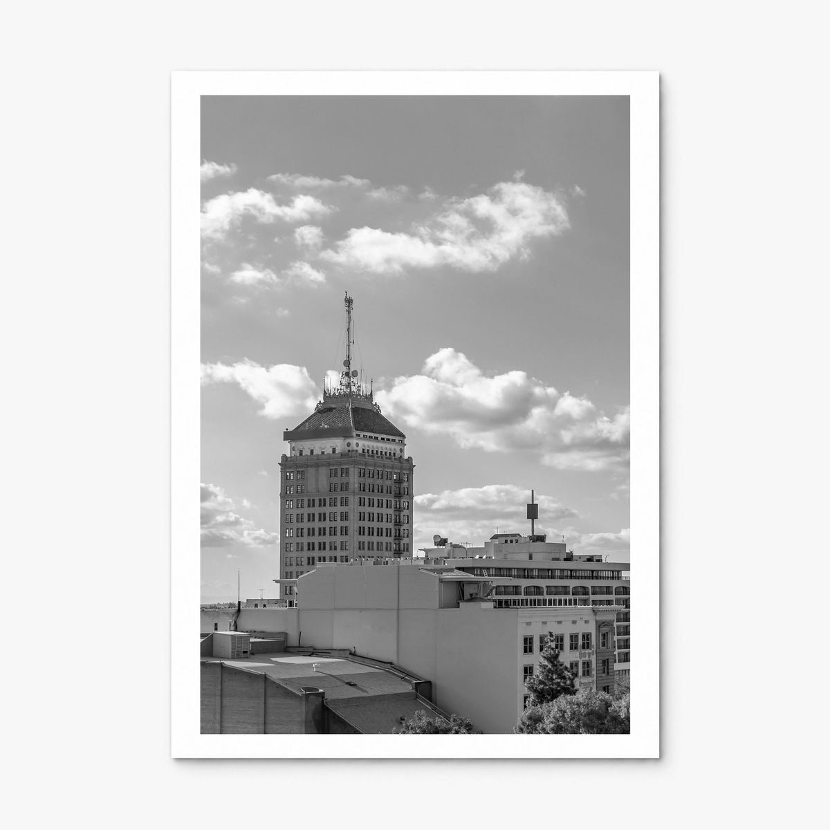 Fresno Photo Poster, print only (unframed), white border