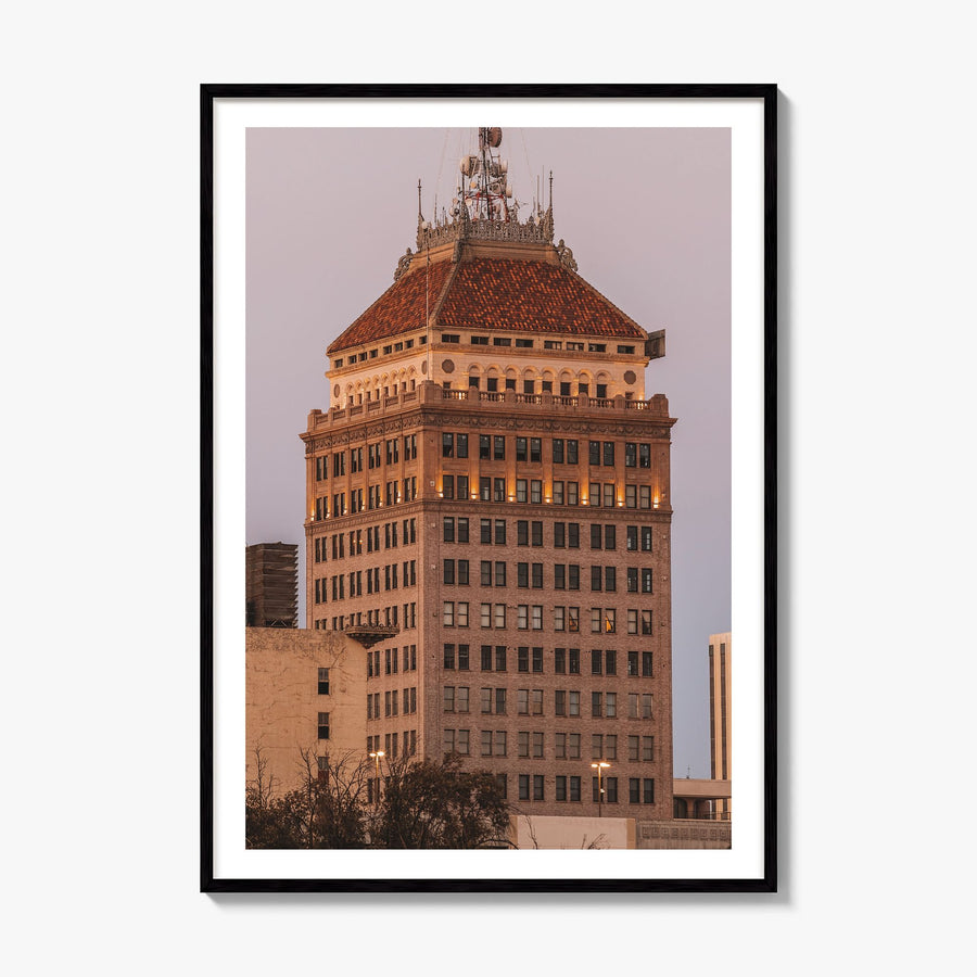 Fresno Photo Poster, framed poster mockup, white border