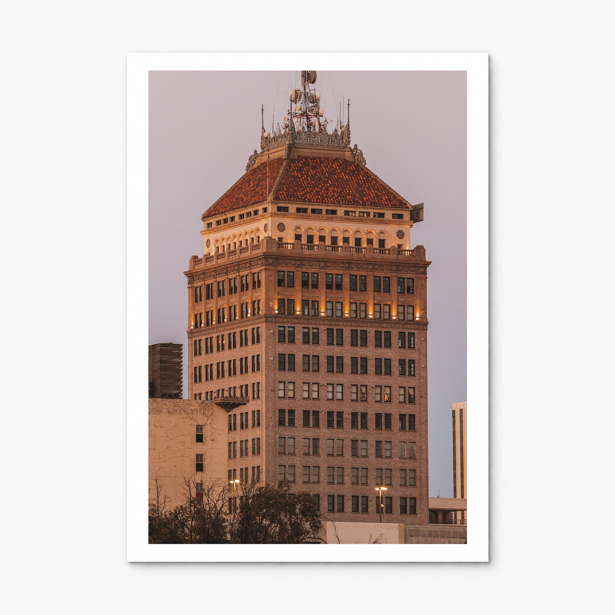 Fresno Photo Poster, print only (unframed), white border