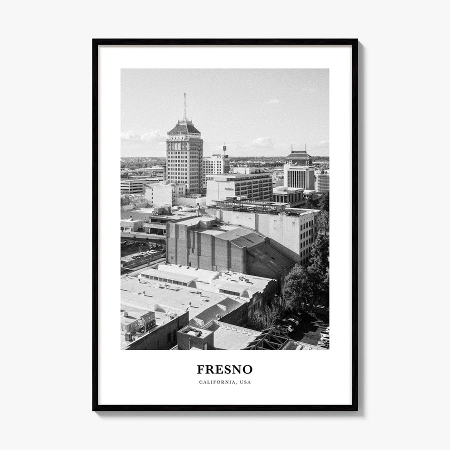 Fresno Classic Poster, framed poster mockup