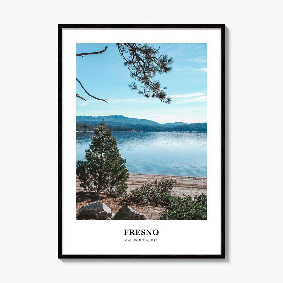 Fresno Classic Poster, framed poster mockup