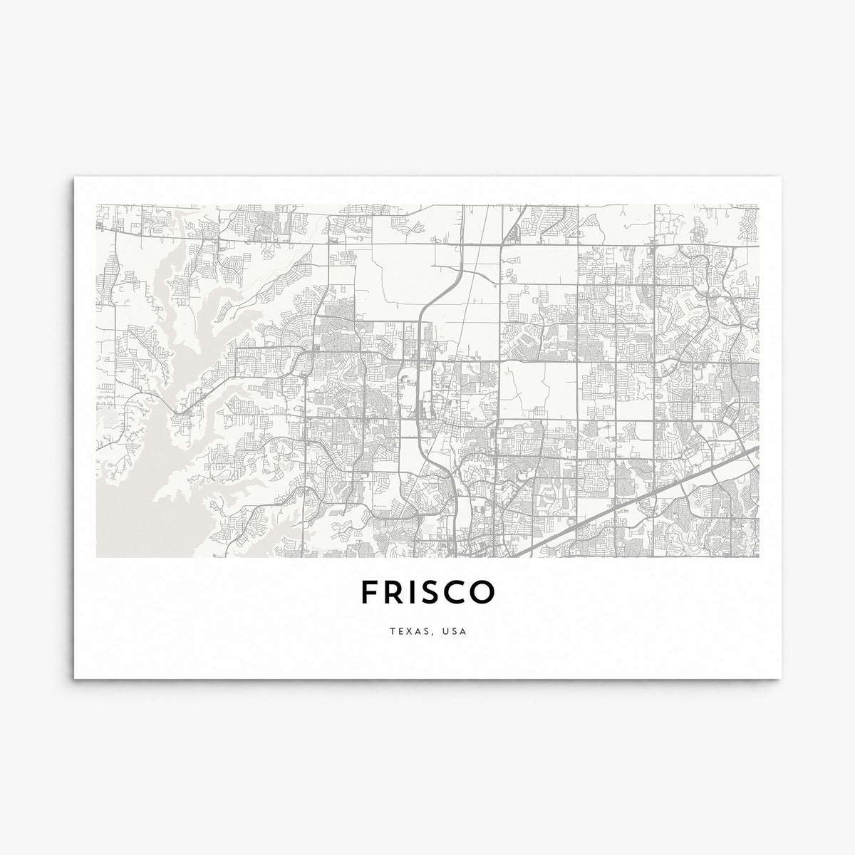 Frisco Map Poster, print only (unframed)