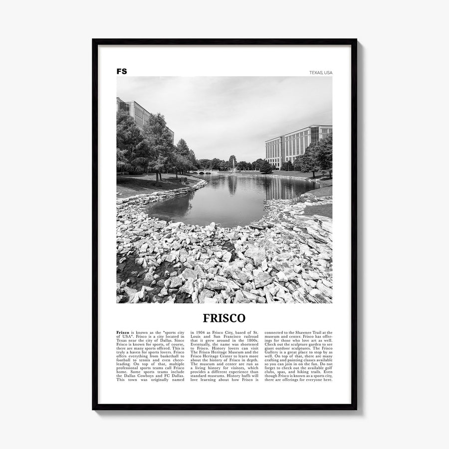 Frisco Newspaper Poster, framed poster mockup