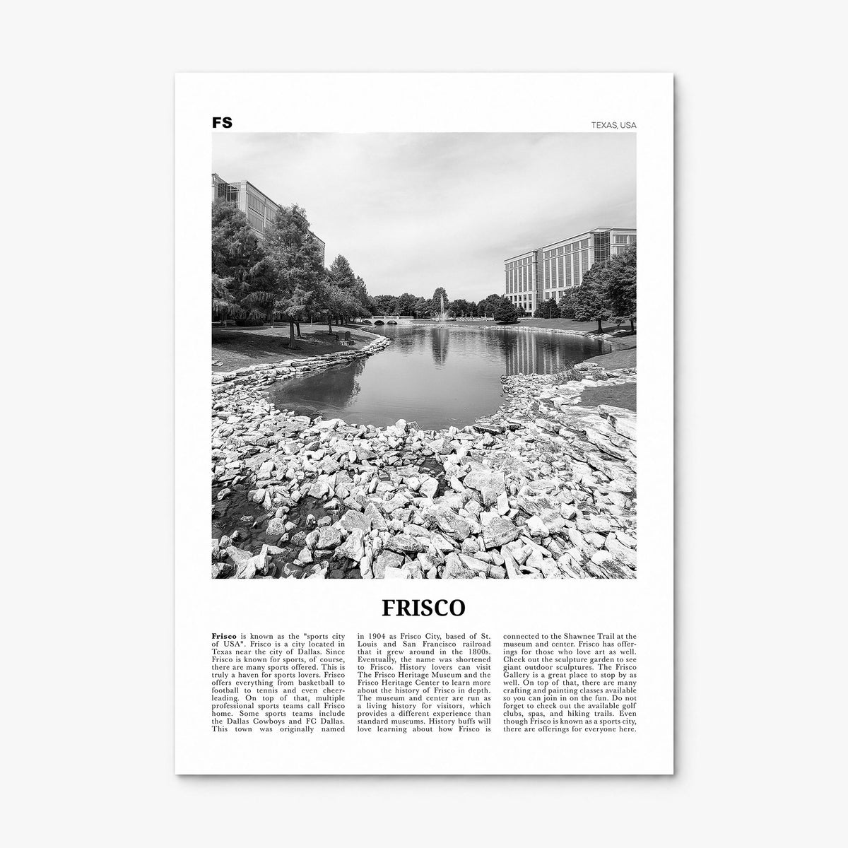 Frisco Newspaper Poster, print only (unframed)