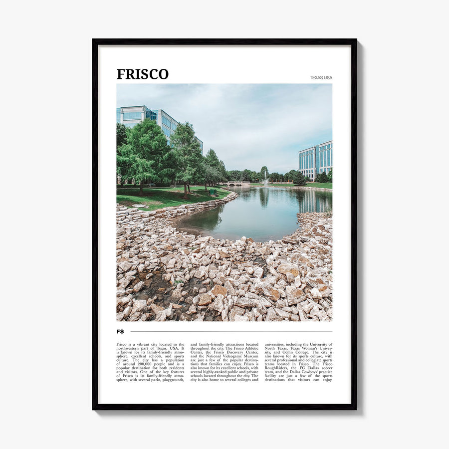 Frisco Travel Poster, framed poster mockup