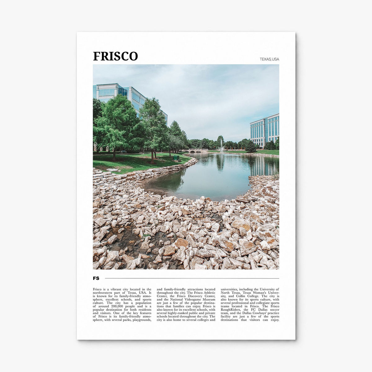 Frisco Travel Poster, print only (unframed)