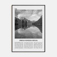 Friuli-Venezia Giulia Poster None / 8x12 in Nbourhood Travel B&W Poster