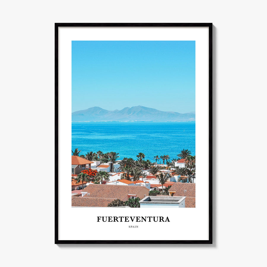 Fuerteventura Classic Poster, framed poster mockup