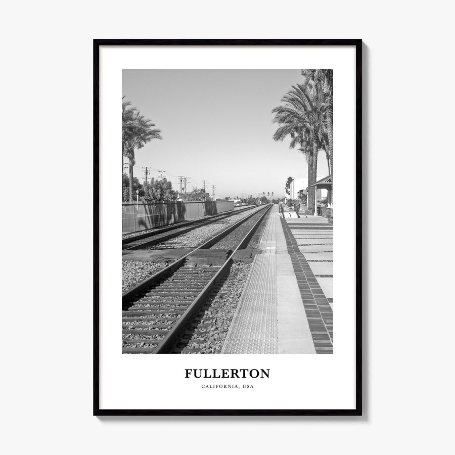 Fullerton Classic Poster, framed poster mockup