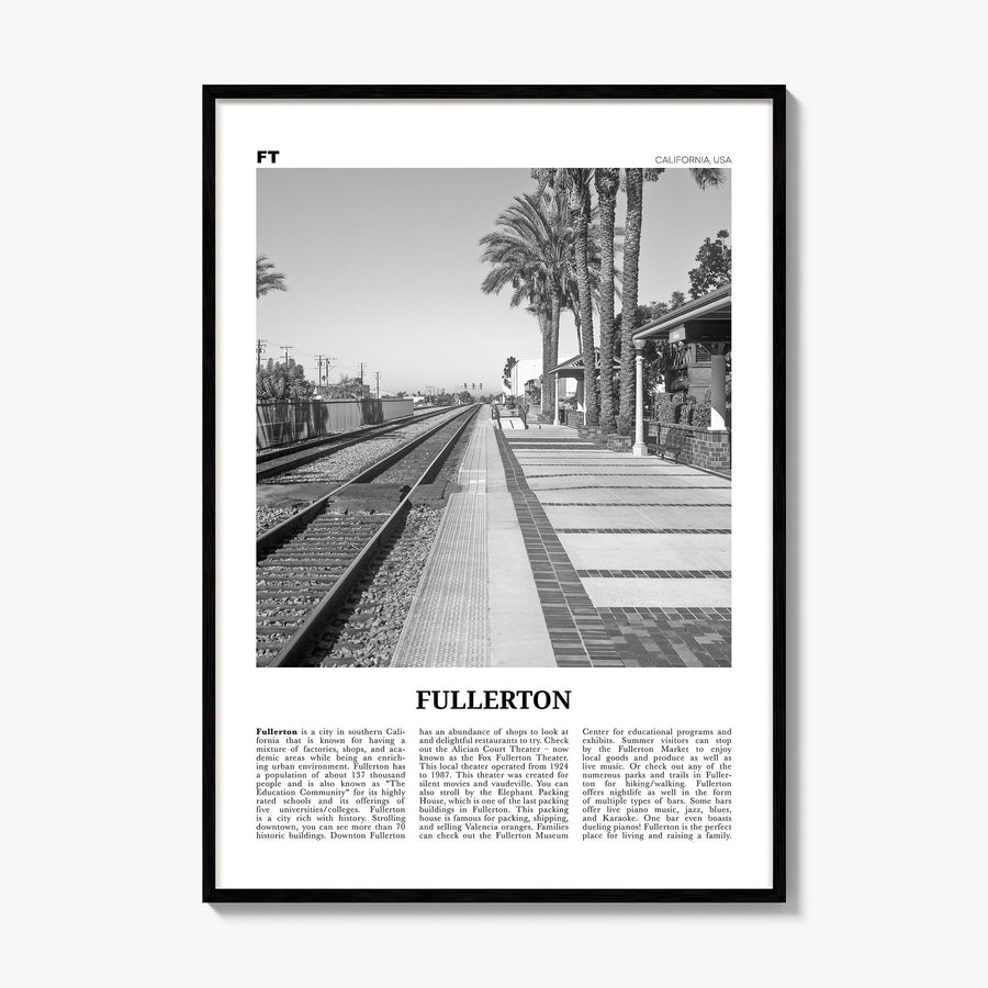 Fullerton Newspaper Poster, framed poster mockup
