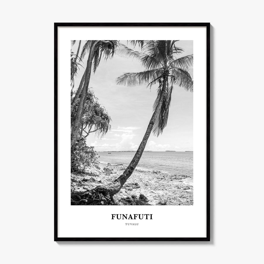 Funafuti Classic Poster, framed poster mockup