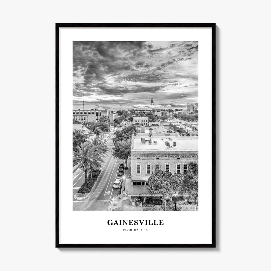 Gainesville Classic Poster, framed poster mockup