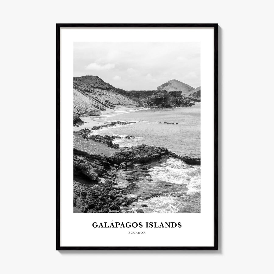Galápagos Islands Classic Poster, framed poster mockup