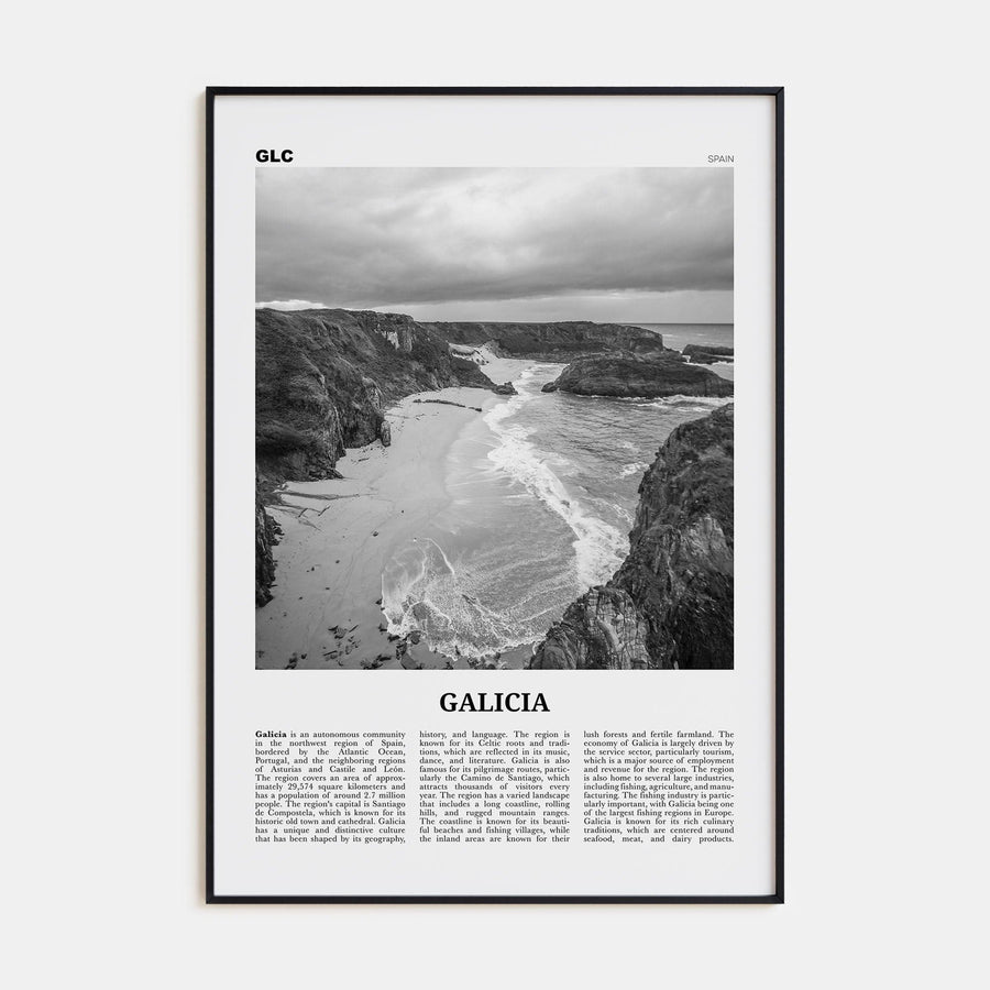 Galicia Poster None / 8x12 in Nbourhood Travel B&W Poster