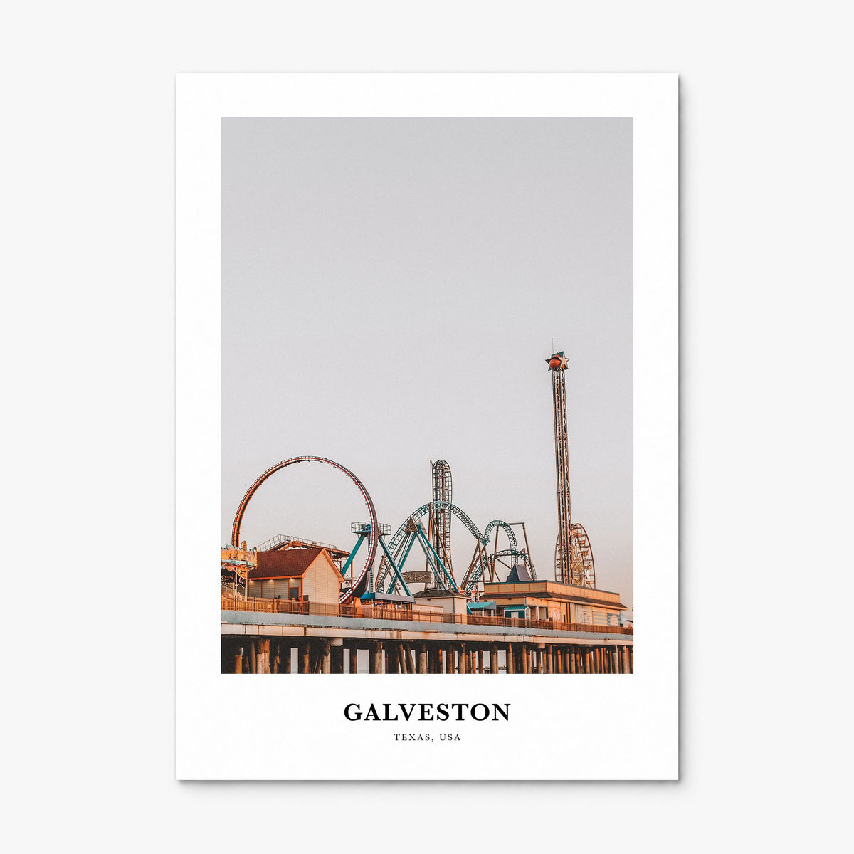Galveston Classic Poster, print only (unframed)