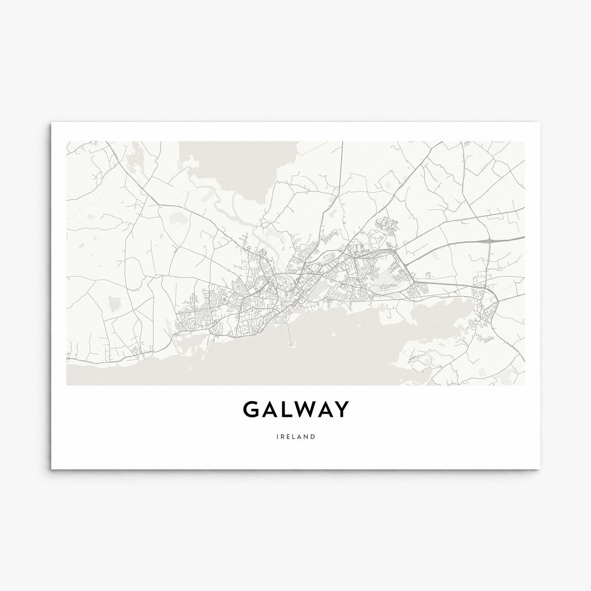 Galway Map Poster, print only (unframed)