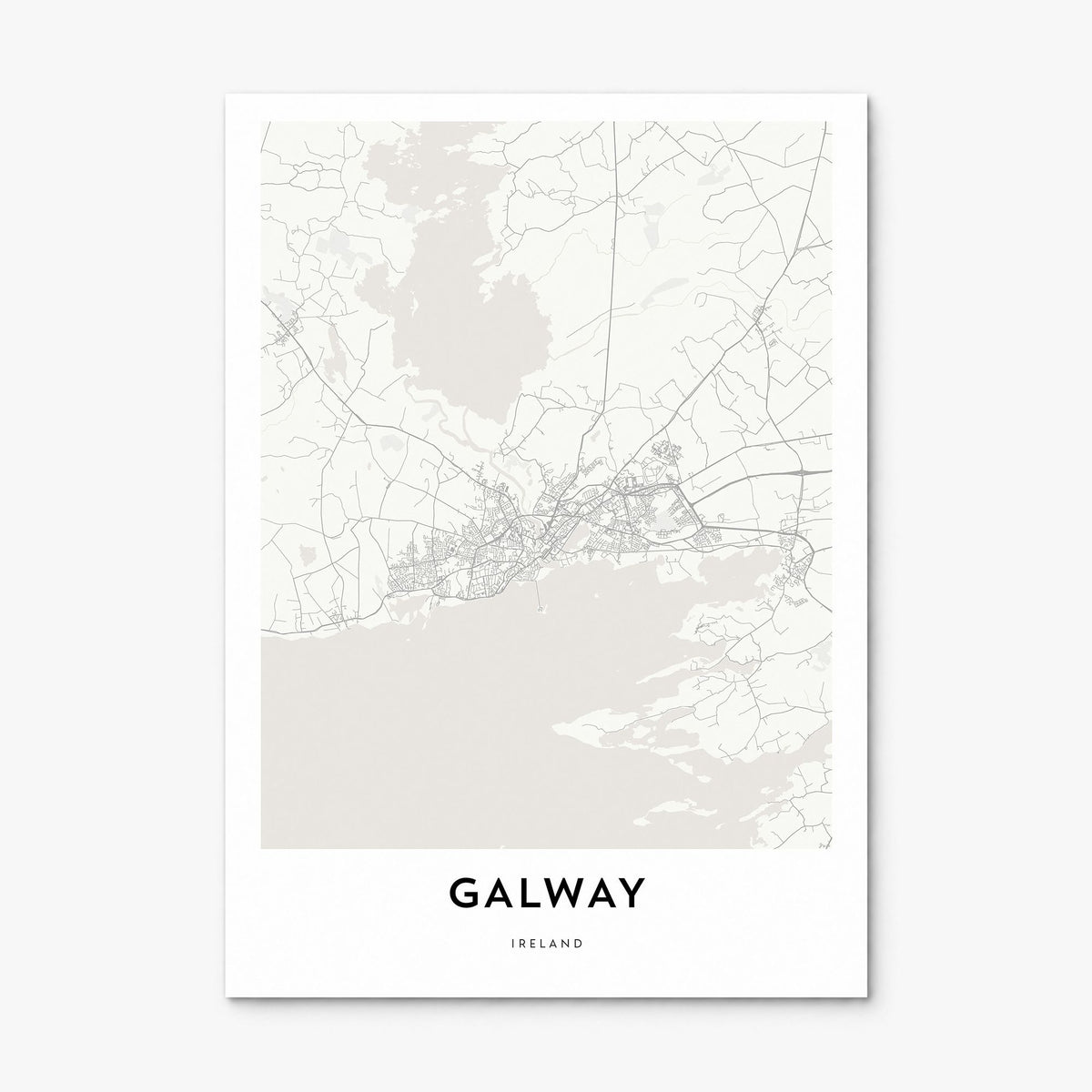Galway Map Poster, print only (unframed)