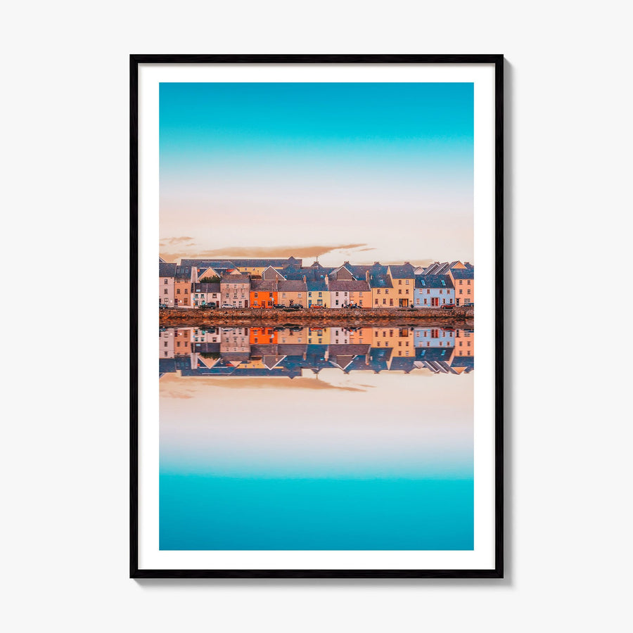 Galway Photo Poster, framed poster mockup, white border