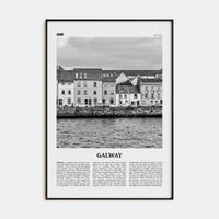 Galway Poster None / 8x12 in Nbourhood Travel B&W Poster