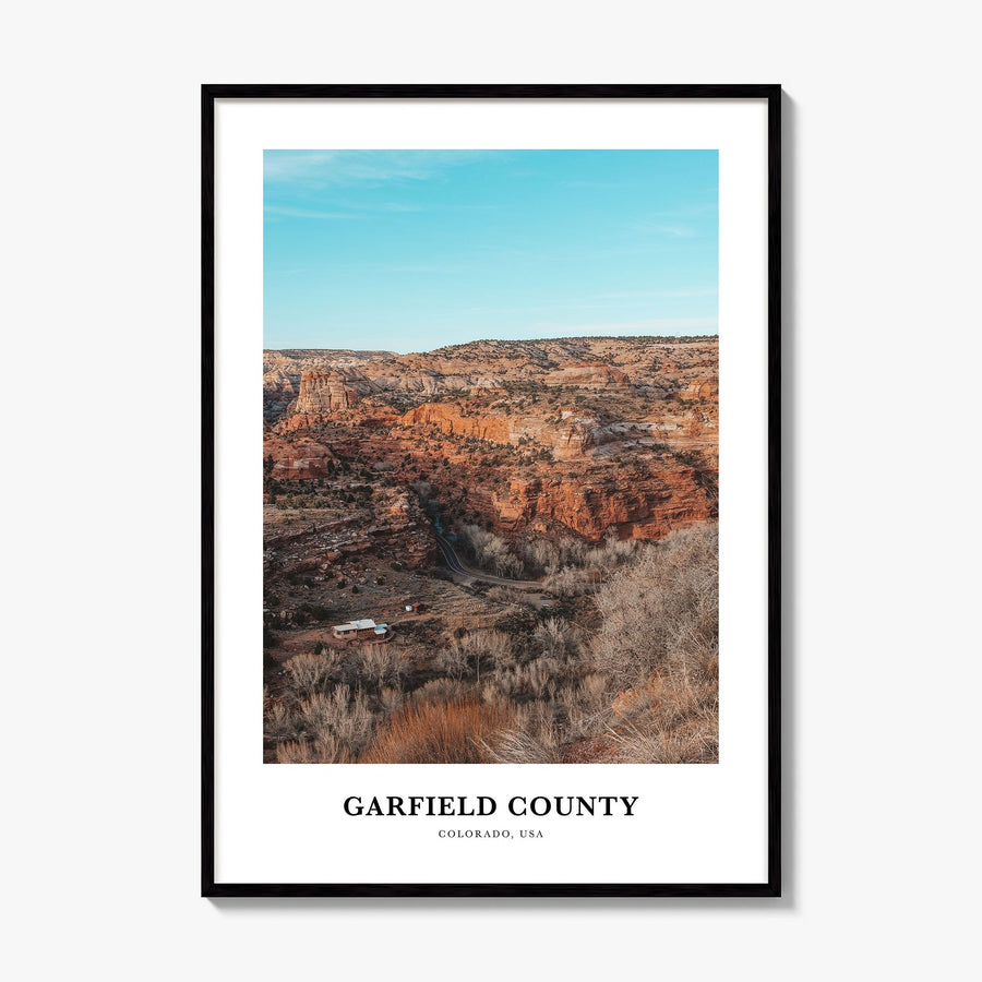 Garfield County Classic Poster, framed poster mockup