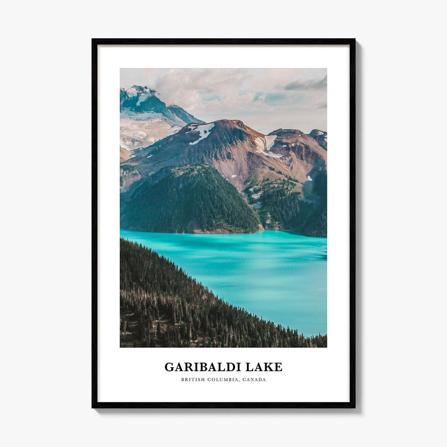 Garibaldi Lake Classic Poster, framed poster mockup