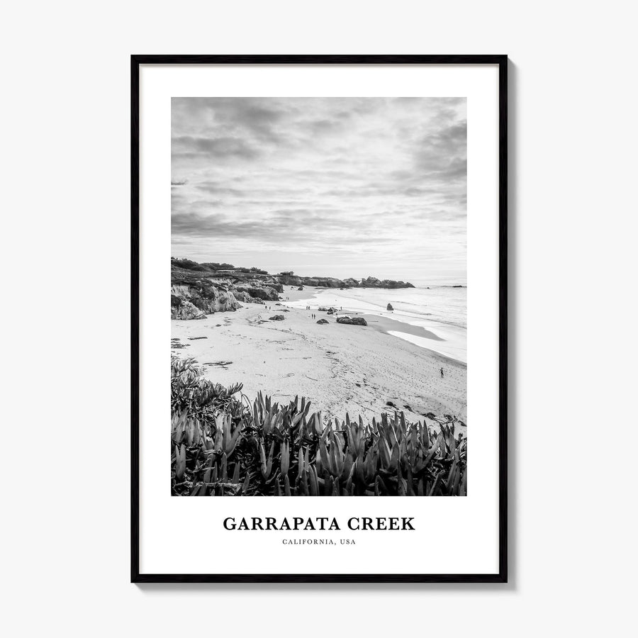 Garrapata Creek Classic Poster, framed poster mockup