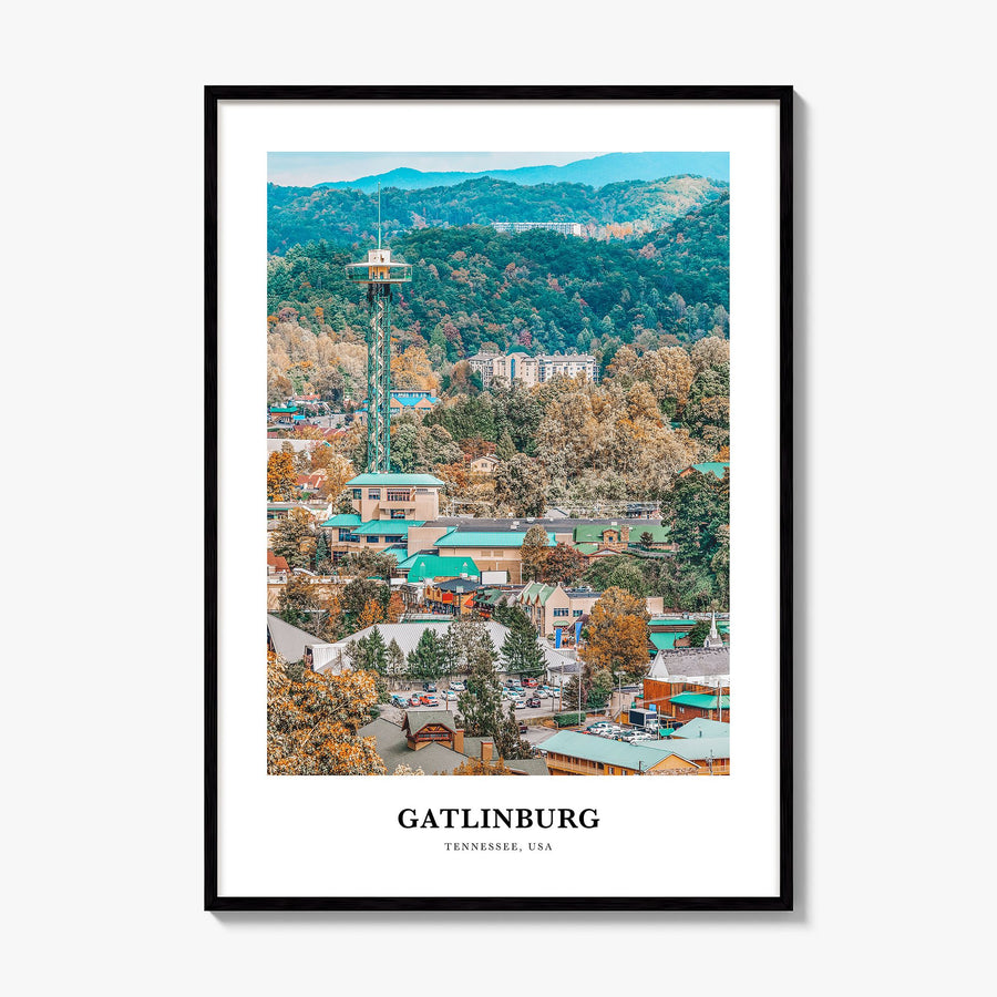 Gatlinburg Classic Poster, framed poster mockup
