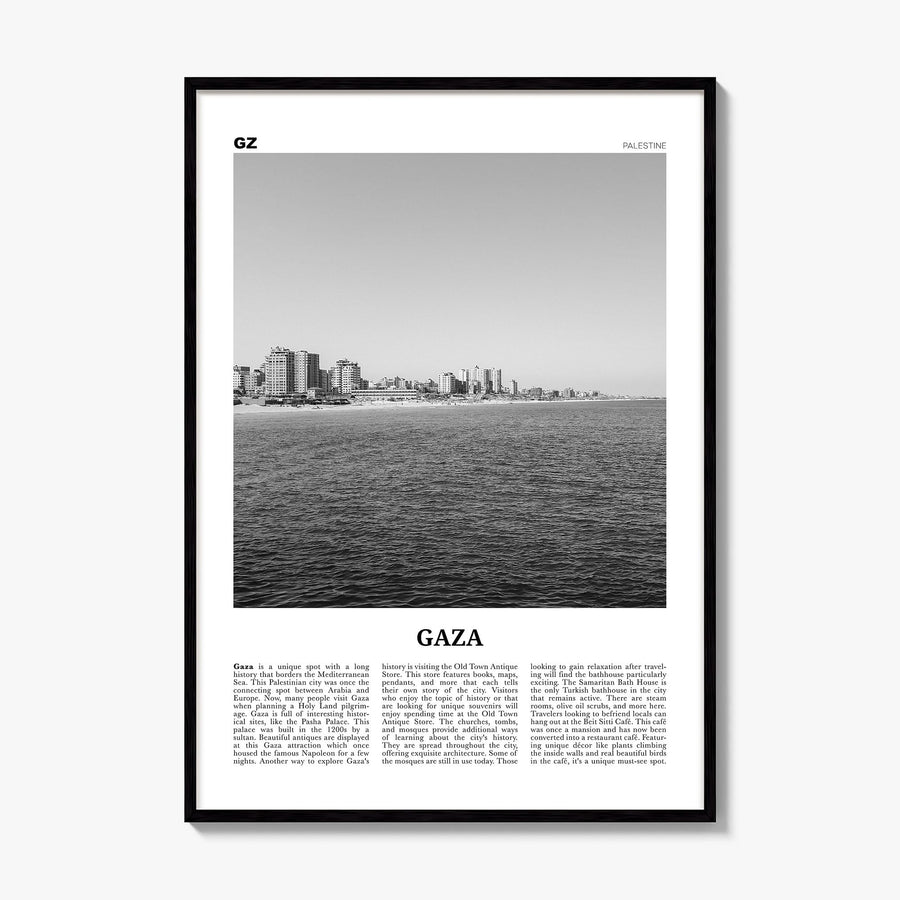 Gaza Newspaper Poster, framed poster mockup