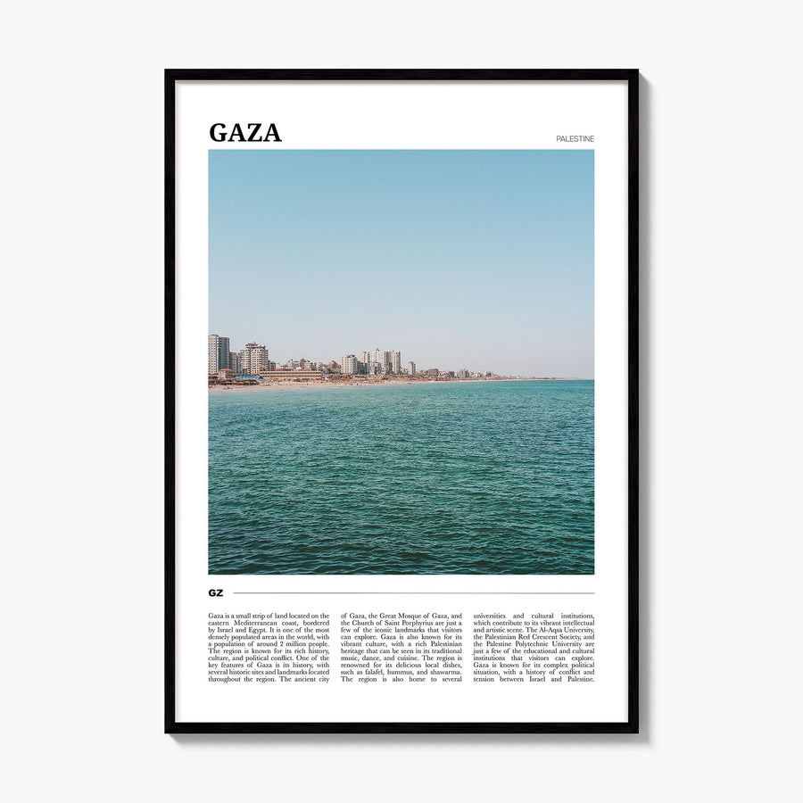 Gaza Travel Poster, framed poster mockup